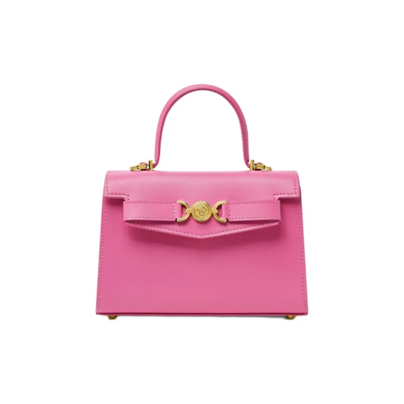 VERSACE Medusa '95 Calfskin Shoulder Bag, Crossbody Bag, Handbag Trumpets Women's Pink-0
