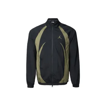 Jordan Sport Jam Jackets Coats Unisex Black/Medium Olive Green/White
