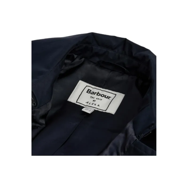 BARBOUR Trench Coat Women's Marine Blue-4
