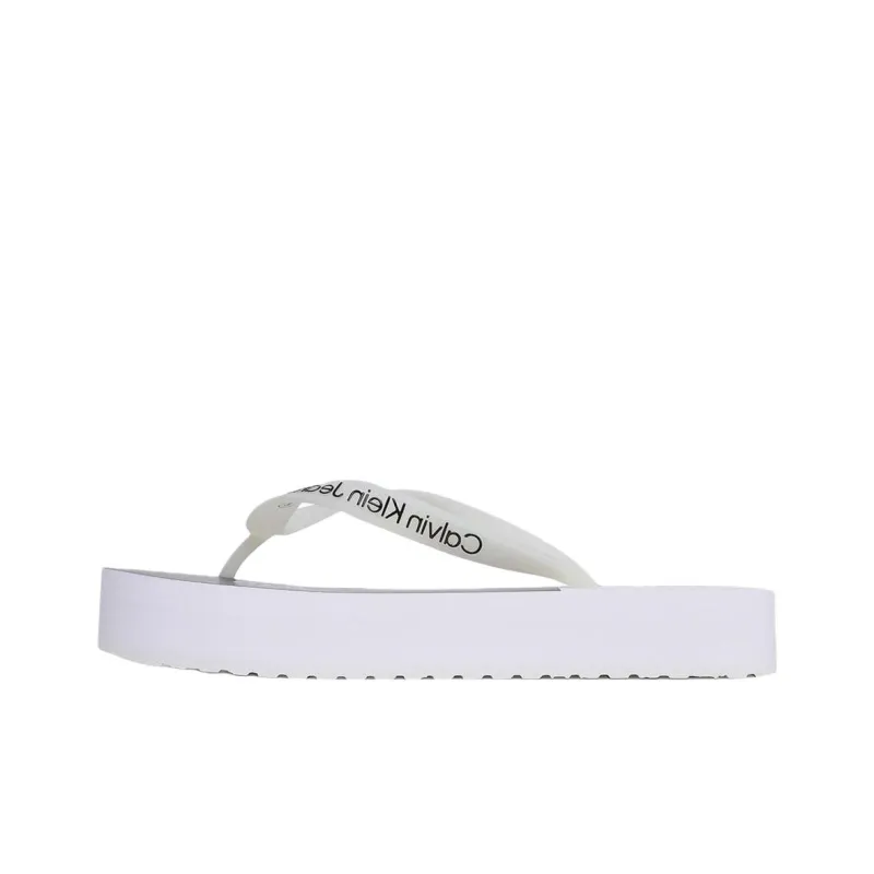 CKJ CALVIN KLEIN JEANS Flip Flops Women's White-0