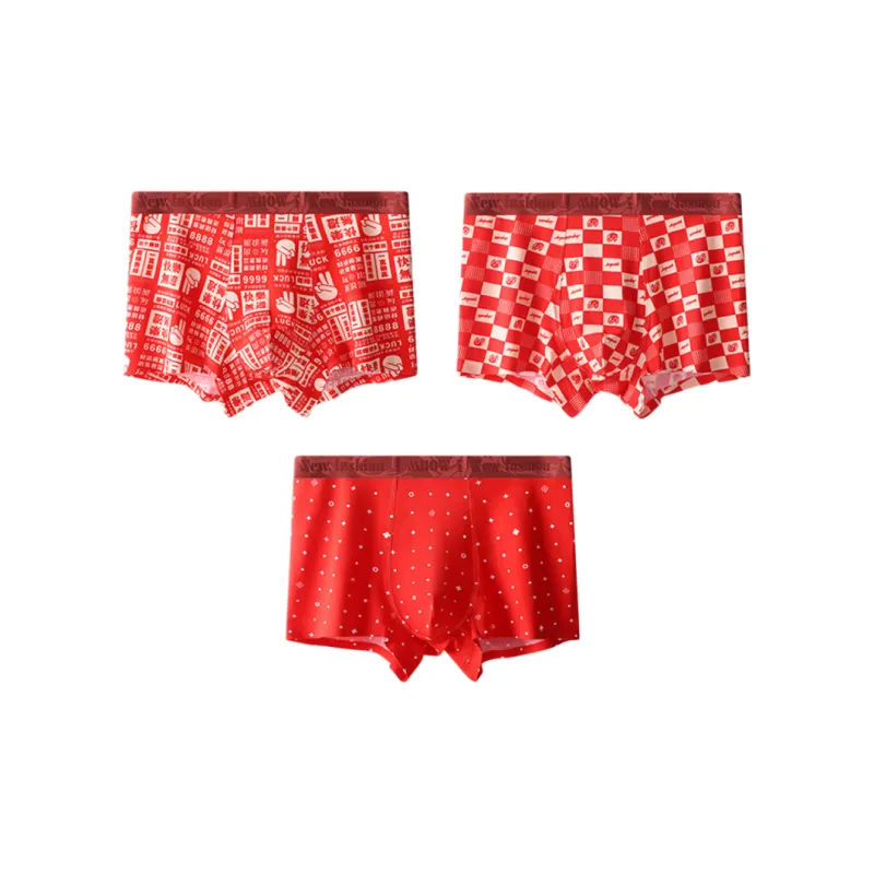 LUYOUYE Four Sided Underpants Men's 3 Pack-6