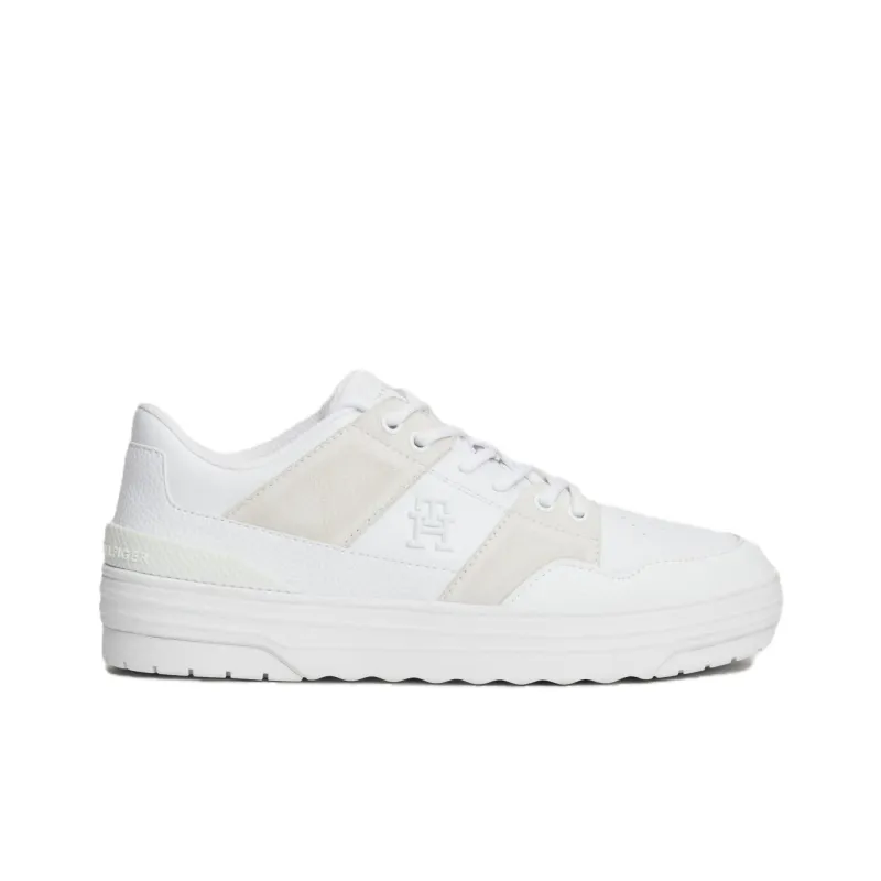 Tommy Hilfiger Trainers Low Top Basketball Shoes Women's White-1