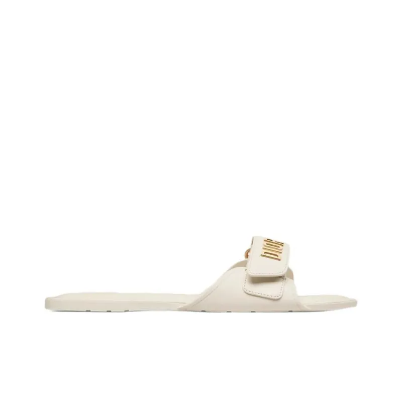 DIOR Abrasion Resistant Slide Slippers Women's White-1