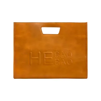 HE BAO BAO Synthetic Leather Handbag Shoulder Bag Crossbody Bag Women's Vintage Brown Classic Black