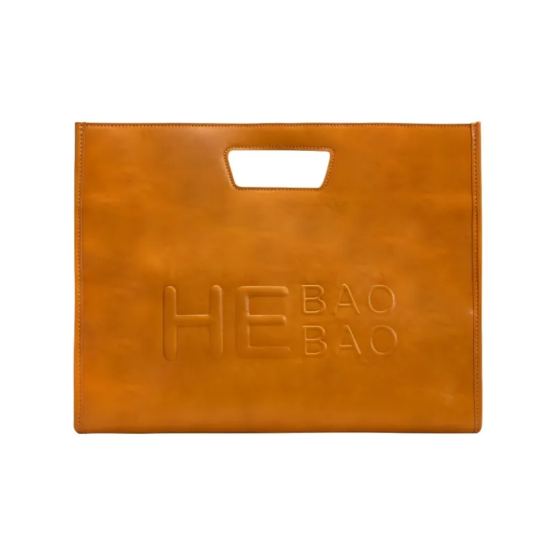 HE BAO BAO Synthetic Leather Handbag Shoulder Bag Crossbody Bag Women's Vintage Brown Classic Black-0