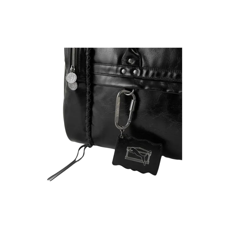 PUMA Aries Collaboration 23.5L Polyester Handbag Travel Bag Unisex Black-3