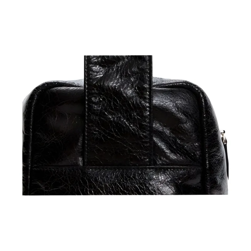 Alloy Versatile Fashion, Large Capacity Commute, Stylish Minimalist Style Crossbody Bag, Shoulder Bag Unisex Black-4