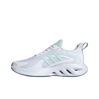 Adidas ALL DAY POWER Cushioning Abrasion Resistant Breathable Low Top Running Shoes Unisex White Green