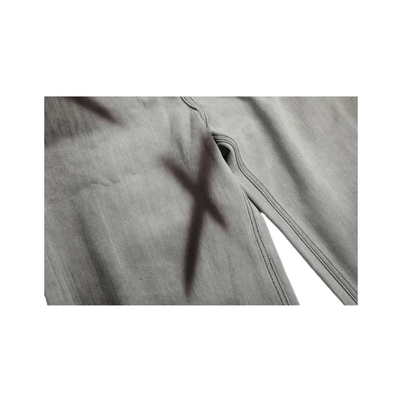 HEIYIXIANSHENG Jeans Unisex Gray-2