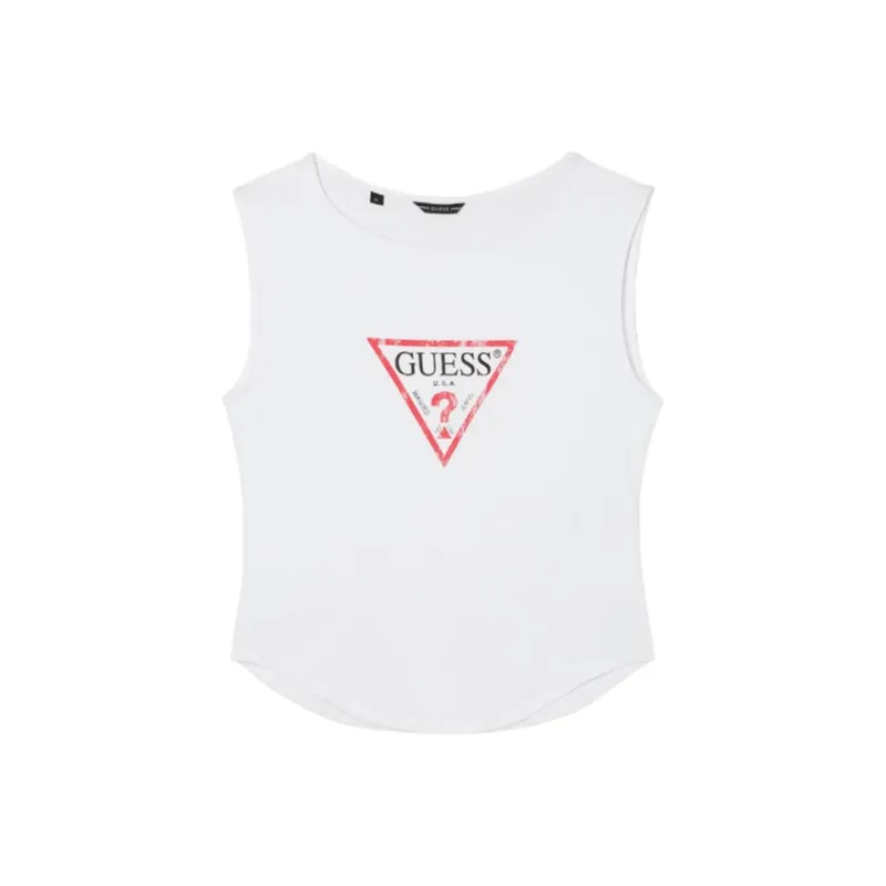 GUESS Tank Tops Women's White-0