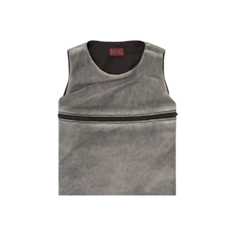 DIESEL Bubble Top With Utility Pocket 'Grey'-0