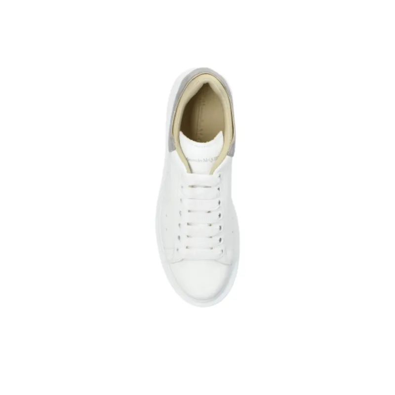 Alexander McQueen Low Top Skateboard Shoes Women's White-4