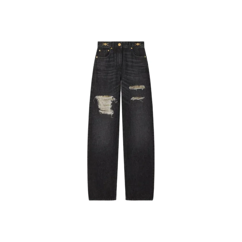 VERSACE SS25 Jeans Women's Black-0