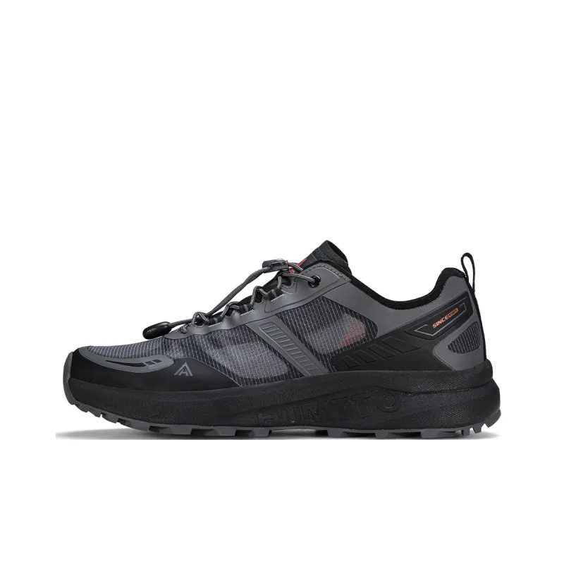 HUMTTO Shock Absorbers With Slip Resistant And Abrasion Resistant Properties Low Top Hiking Shoes Men's Chestnut Black-0