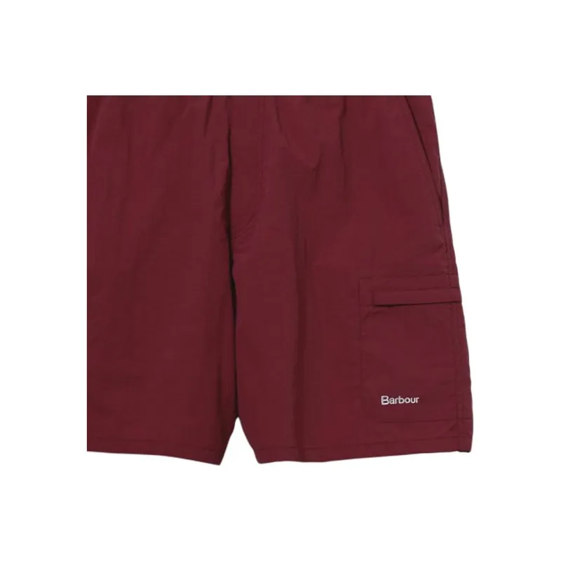 BARBOUR Casual Shorts Men's Burgundy-4