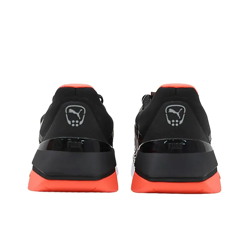 PUMA Low Top Training Shoes Unisex Black Orange-3