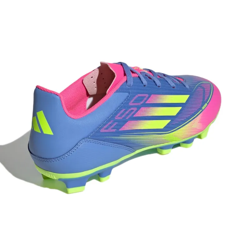 Adidas F50 Club FG/MG Blue Fusion Lucid Lemon Lucid Pink-4
