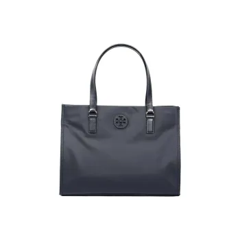 TORY BURCH Ella Nylon Tote Bag, Shopping Bag, Handbag, Shoulder Bag Trumpets Women's Black
