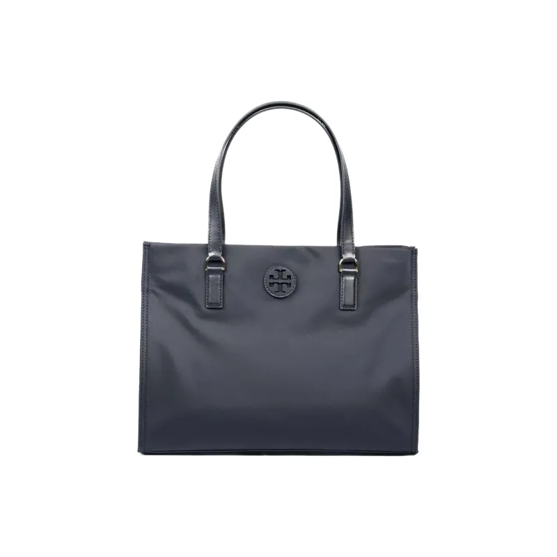 TORY BURCH Ella Nylon Tote Bag, Shopping Bag, Handbag, Shoulder Bag Trumpets Women's Black-0