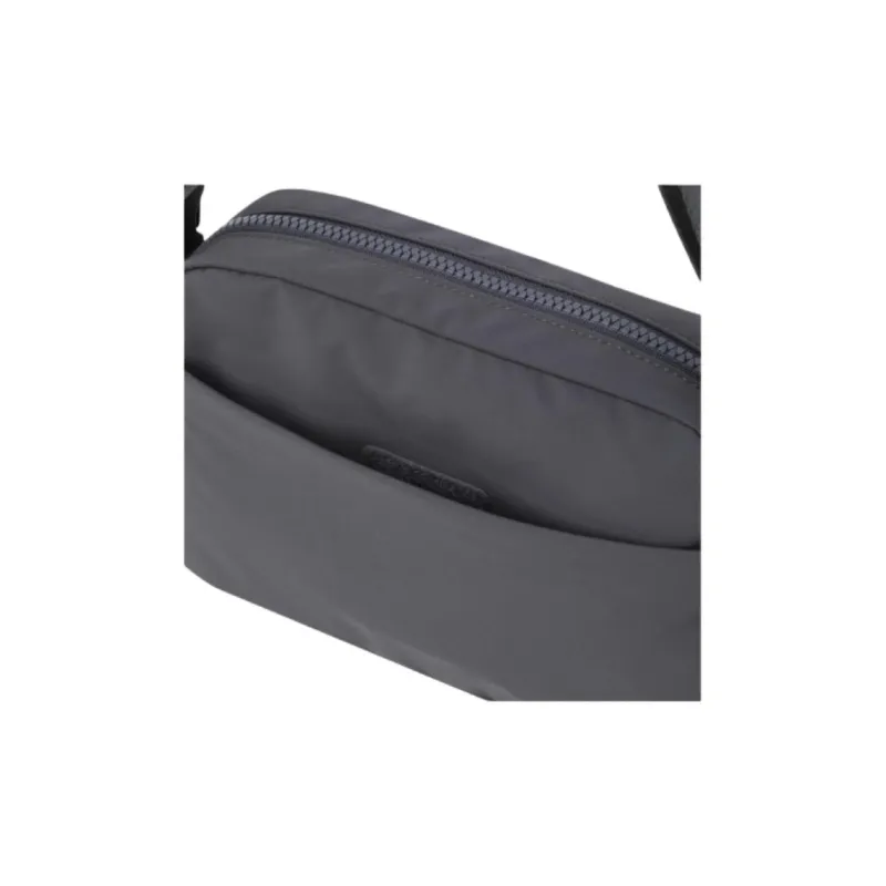 DESCENTE Polyester Shoulder Bag, Crossbody Bag Medium Size Unisex Charcoal Gray-5