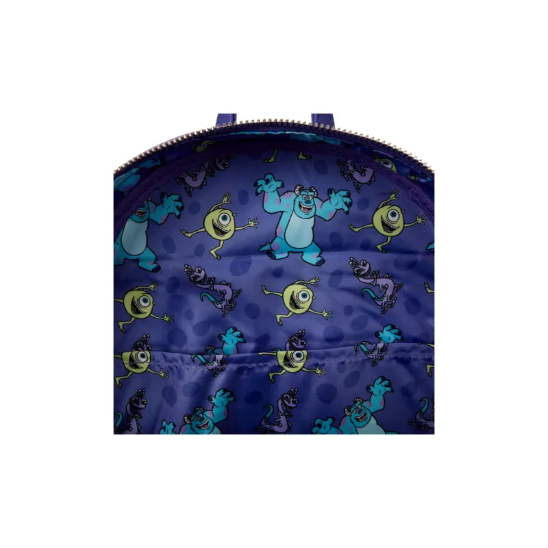 Loungefly Artificial Leather Backpack Unisex Purple Blue Green Patchwork-3