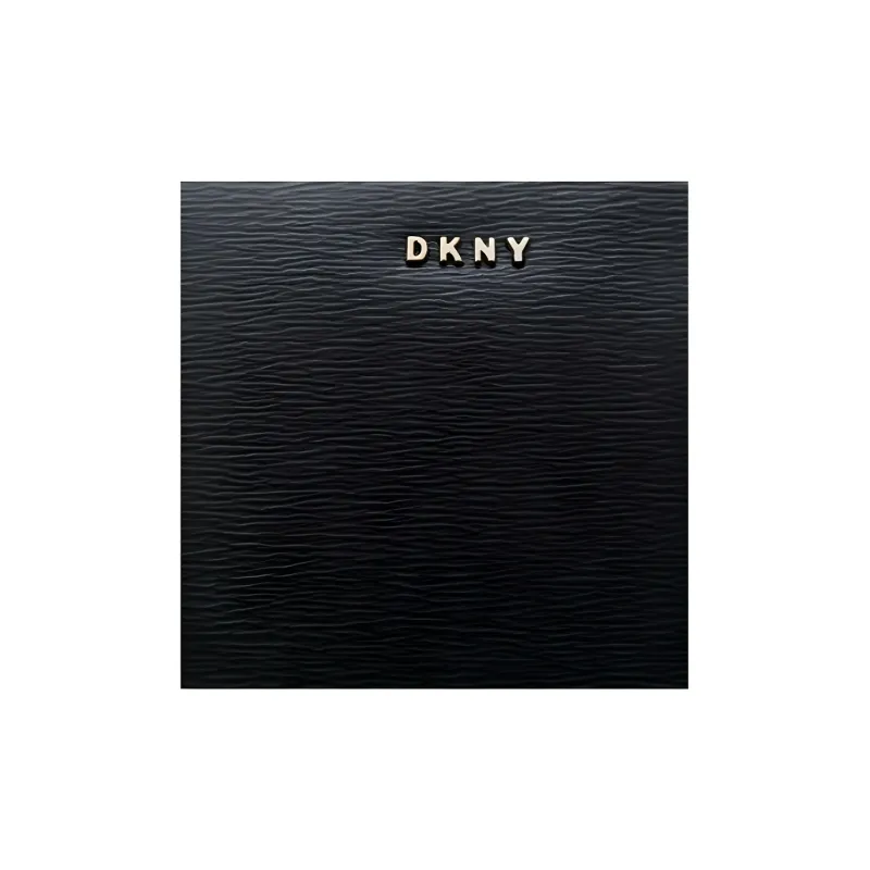 DKNY Cow Leather Shoulder Bag Women's Black-3