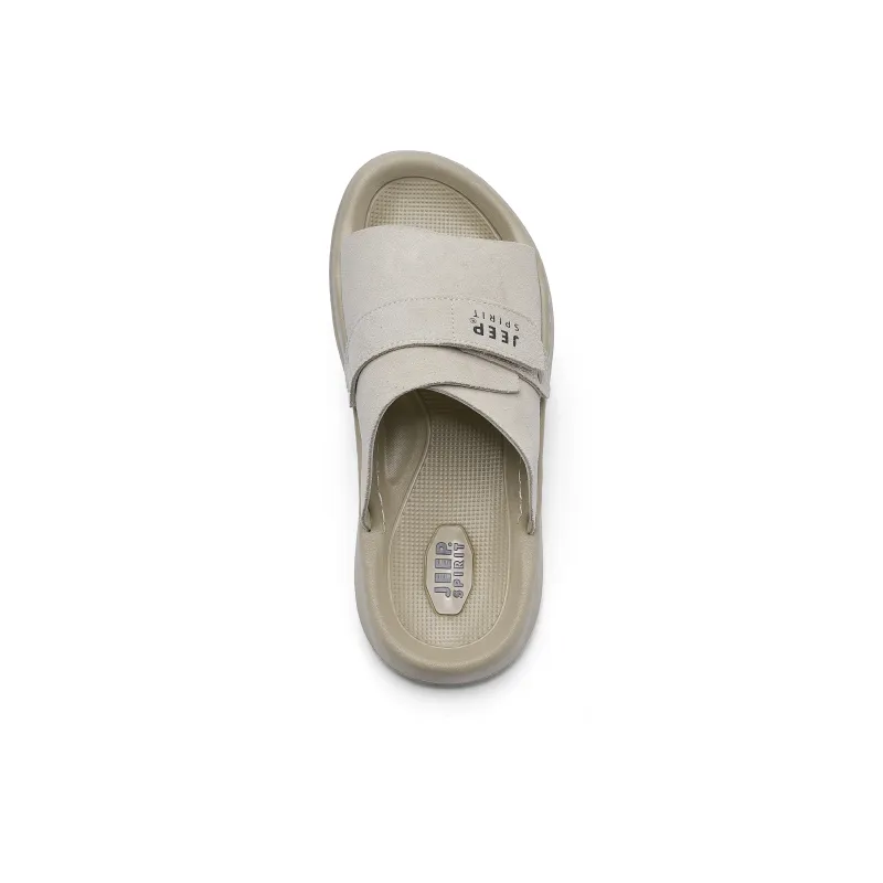 JEEP SPIRIT Slip Resistant, Odor Resistant, Quiet Slide Slippers Men's Sand-4