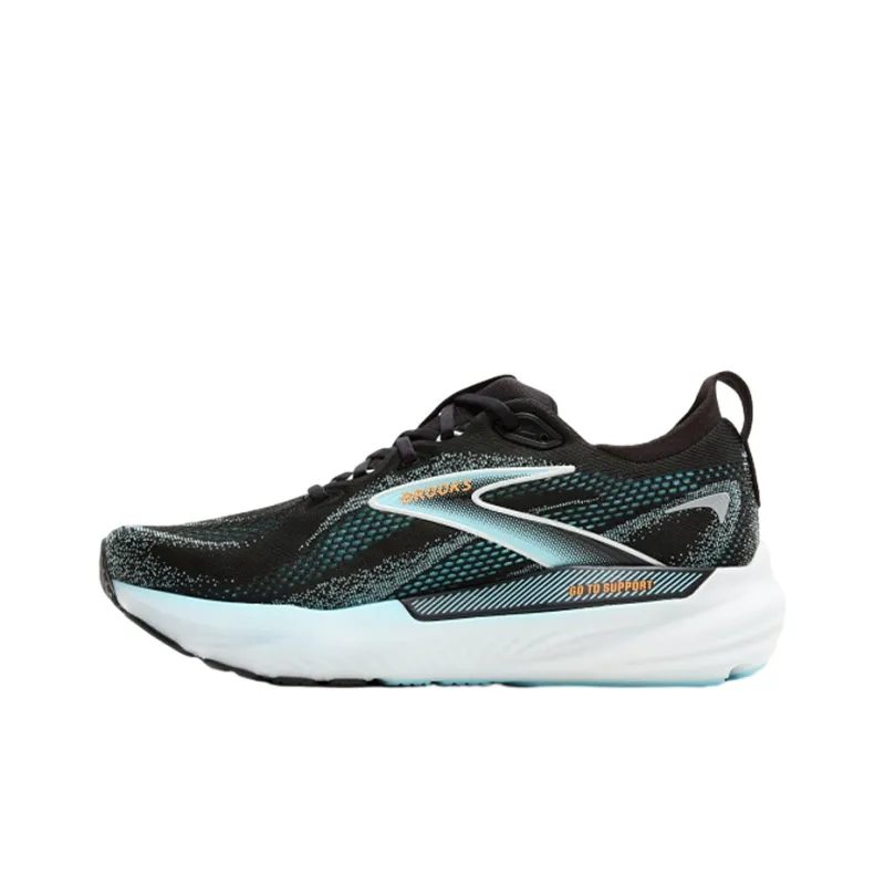 Brooks Glycerin GTS 22 Shock Absorbers Low Top Running Shoes Men's Black Blue-0