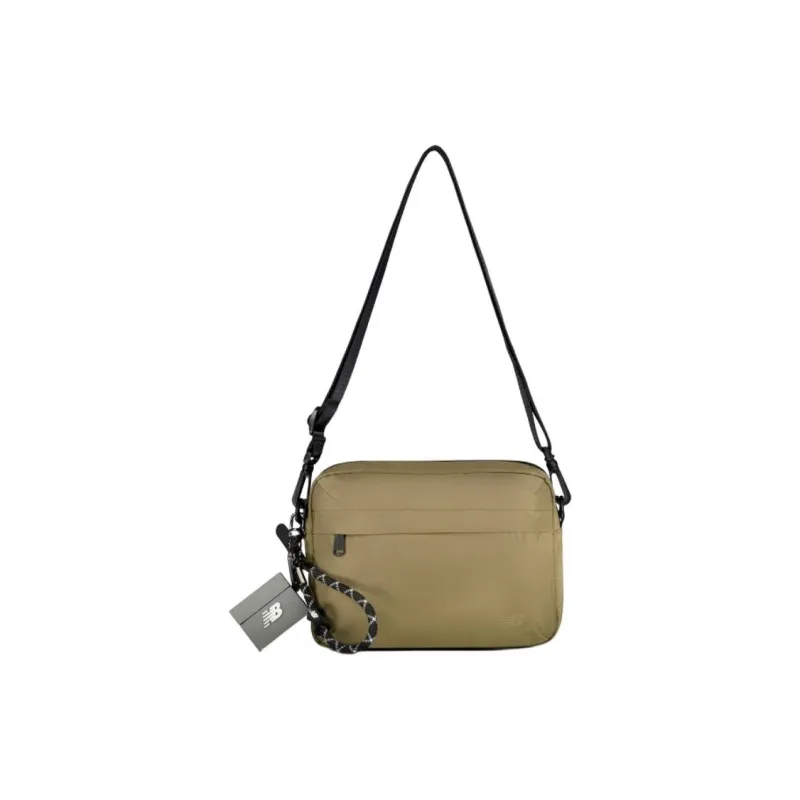 New Balance Fabric Shoulder Bag, Crossbody Bag Unisex Khaki-0