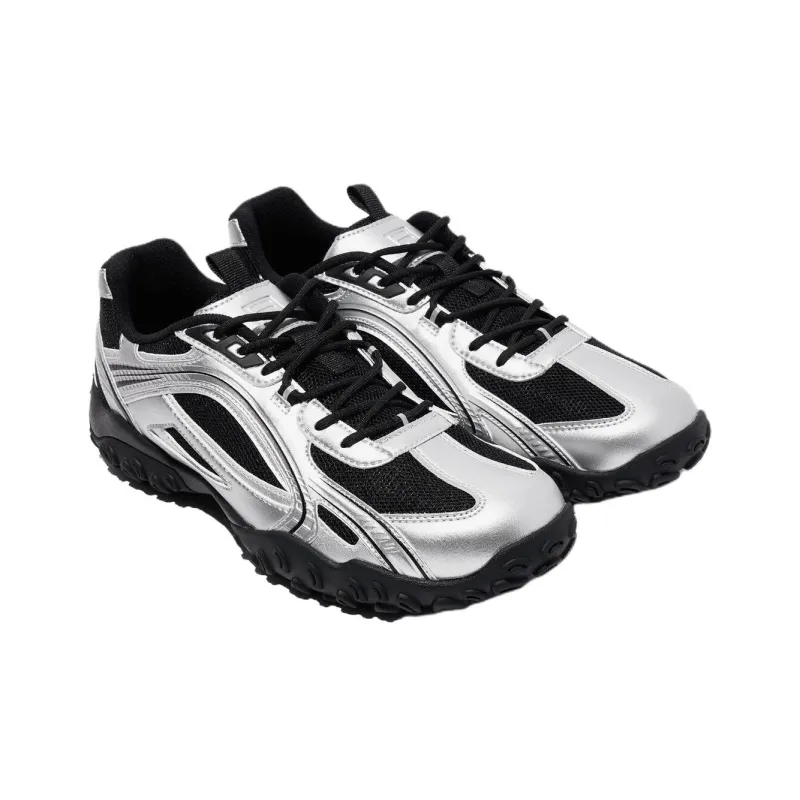 FILA Eshape Shock Absorbers Low Top Casual Shoes Unisex Silver Black-2