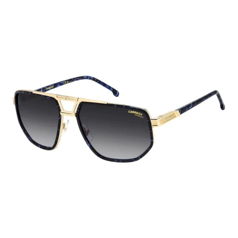CARRERA Metal Plastic Aviator Sunglasses Men's Black-0