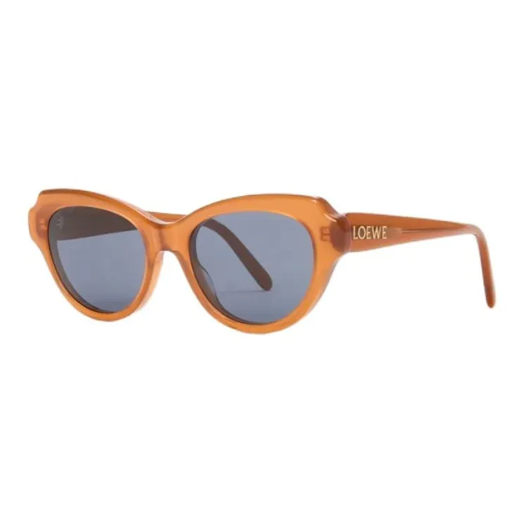 LOEWE Acetate Metal Cat Eye Sunglasses Women's Yellow-0