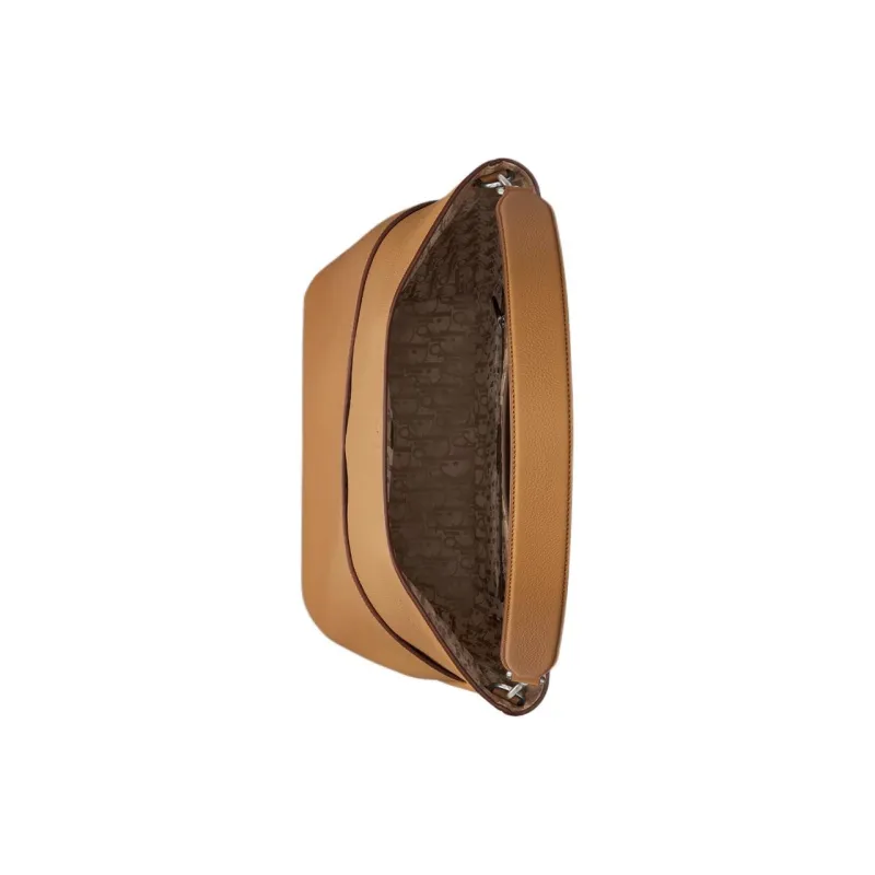 DIOR Cow Leather Water Dumpling Bag, Handbag, Shoulder Bag Men's Brown-3