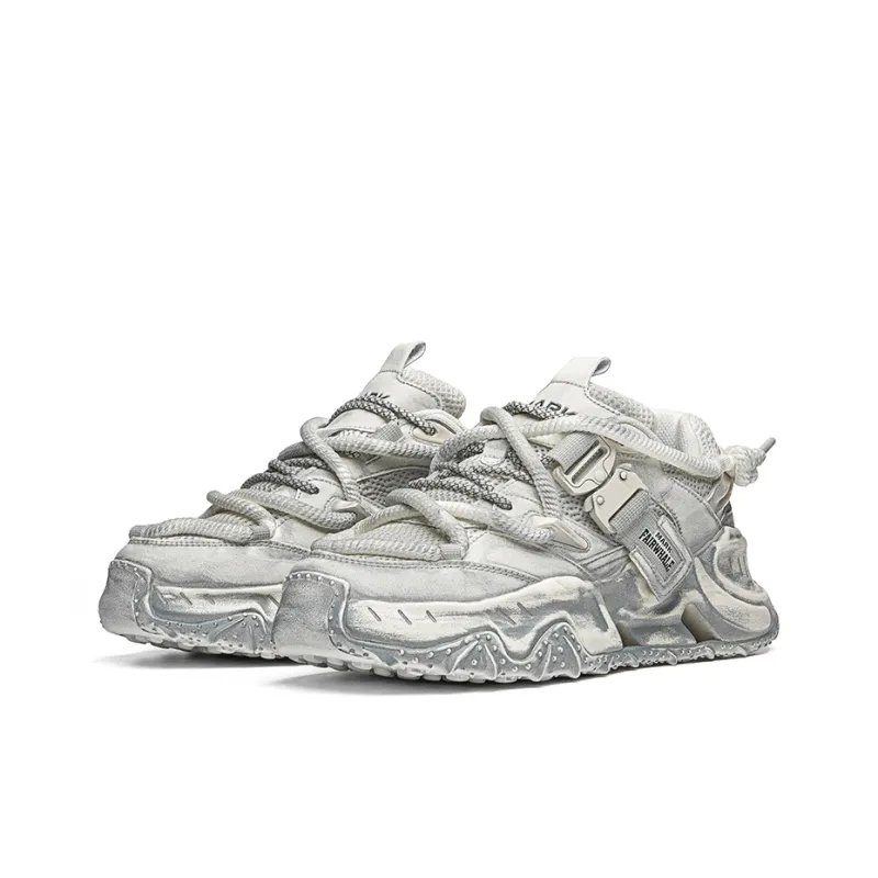 FAIRWHALE Slip Resistant, Abrasion Resistant, Lightweight Low Top Chunky Sneakers Unisex-17