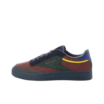Paul Smith x Reebok CLUB C 85 VINTAGE Anti-Slip Wear-Resistant Low-Top Skateboard Shoes Men's Red Green Blue