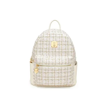 Disney Winnie The Pooh Series Fabric, PU Backpack Women's Black/White