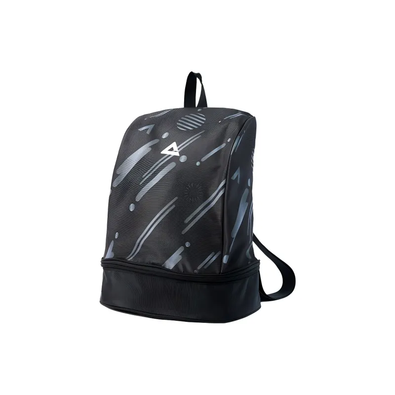 PEAK Polyester EVA Double Shoulder Swim Bag Unisex Black/White-0