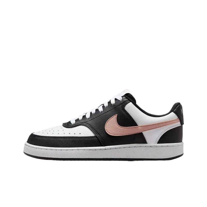Nike Court Vision Coverage Low Top Skateboard Shoes Women's Black-0