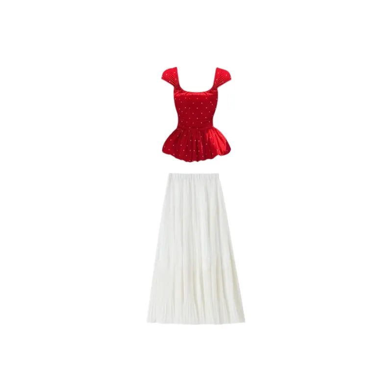 MA JOURNEE Two Piece Skirt Sets Women's-1