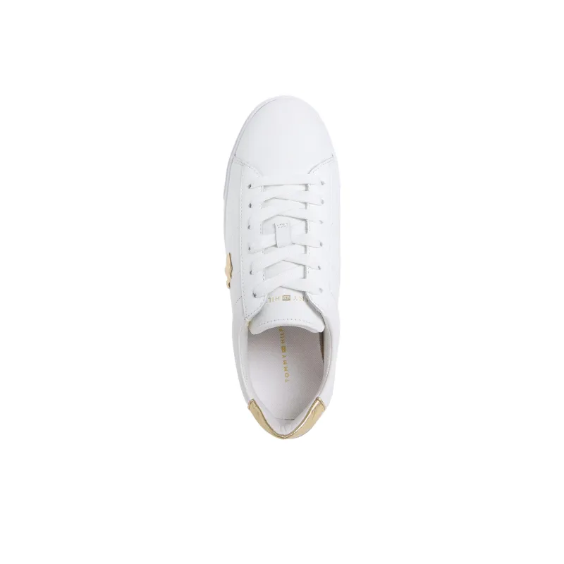 Tommy Hilfiger Trainers Low Top Skateboard Shoes Women's White-2
