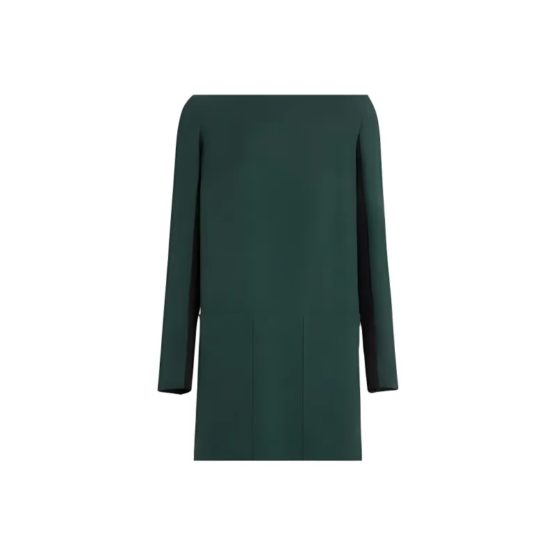 Burberry Long-Sleeved Dresses Women's Green-4