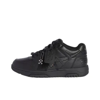OFF WHITE Out Of Office Low Top Skateboard Shoes Men's Black