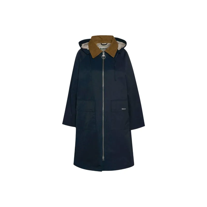 BARBOUR Trench Coat Women's Marine Blue-0