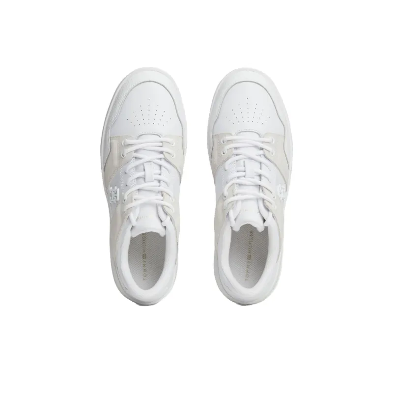 Tommy Hilfiger Trainers Low Top Basketball Shoes Women's White-3