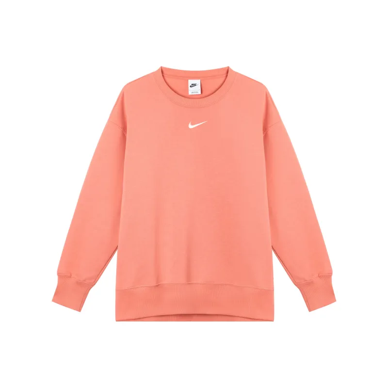 Nike PHNX FLC OS LONG CRE Sweatshirt Women's Pink-0