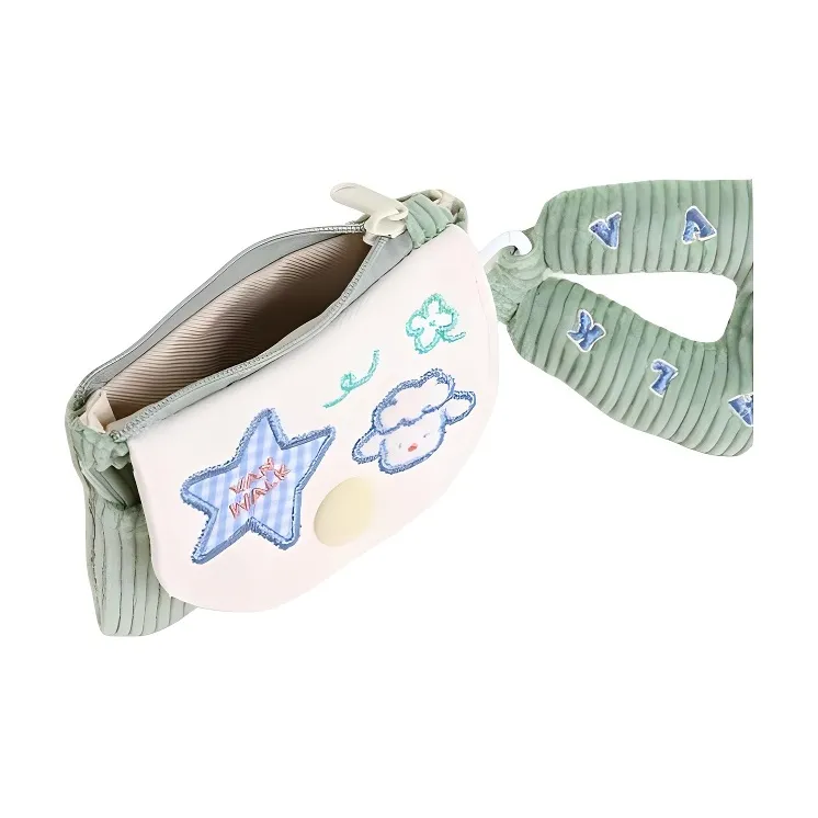 VANWALK Farm Series Cotton Coin Purse Trumpets Women's Multicolor-4