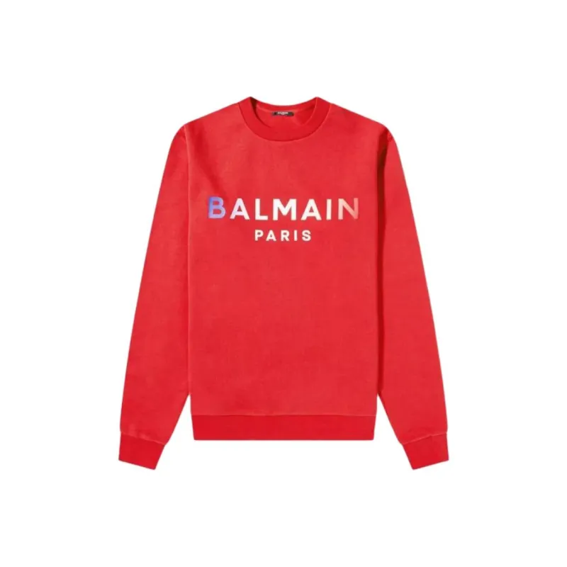 BALMAIN Sweatshirts Men Red-0