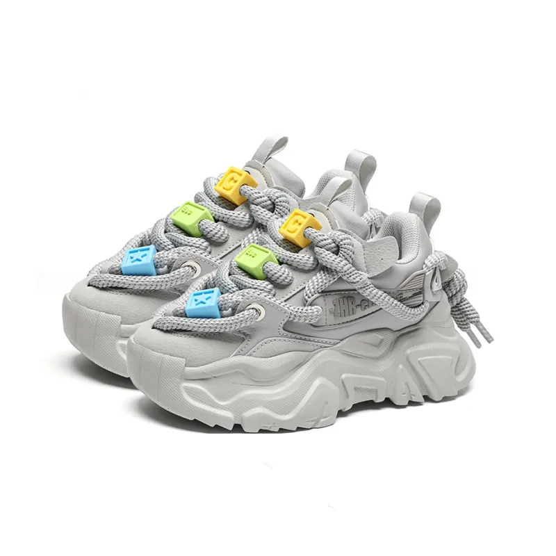 ZHR Multicolor Dot Manufacturing Wear resistant And Lightweight Low Top Chunky Sneakers Unisex-4