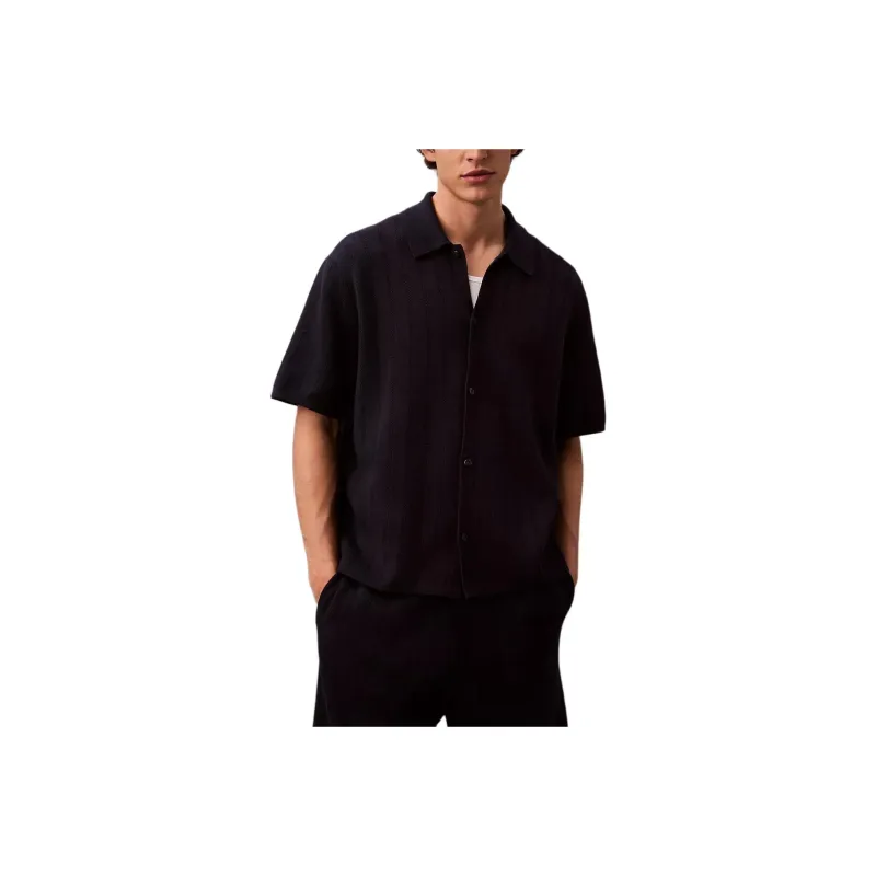 Calvin Klein Polo Shirts Men Dark Sapphire Blue-0