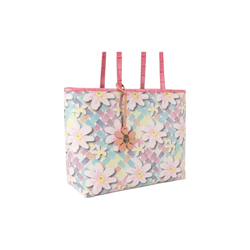 Kurt Geiger London Canvas Tote Bag, Shopping Bag, Shoulder Bag, Handbag Unisex Pink-1